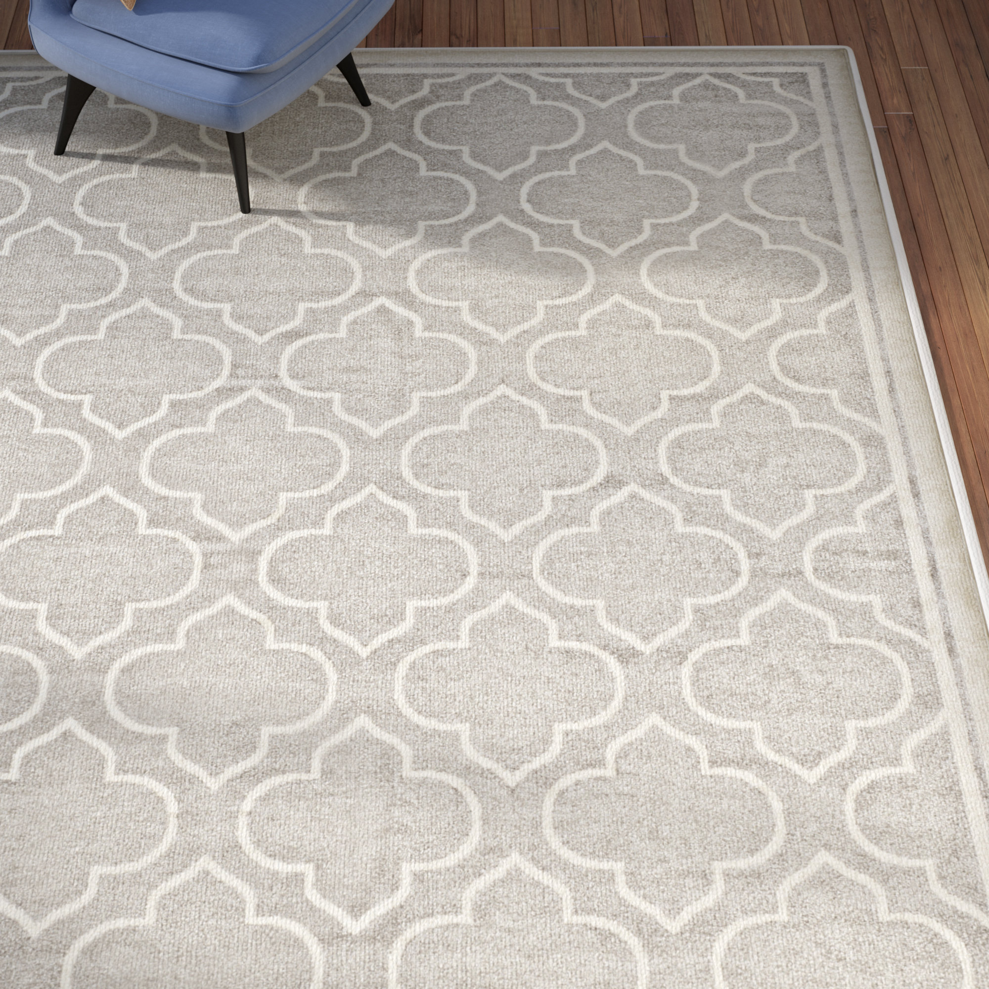 Vienna Light Gray & Ivory Indoor/Outdoor Area Rug & Reviews Joss & Main